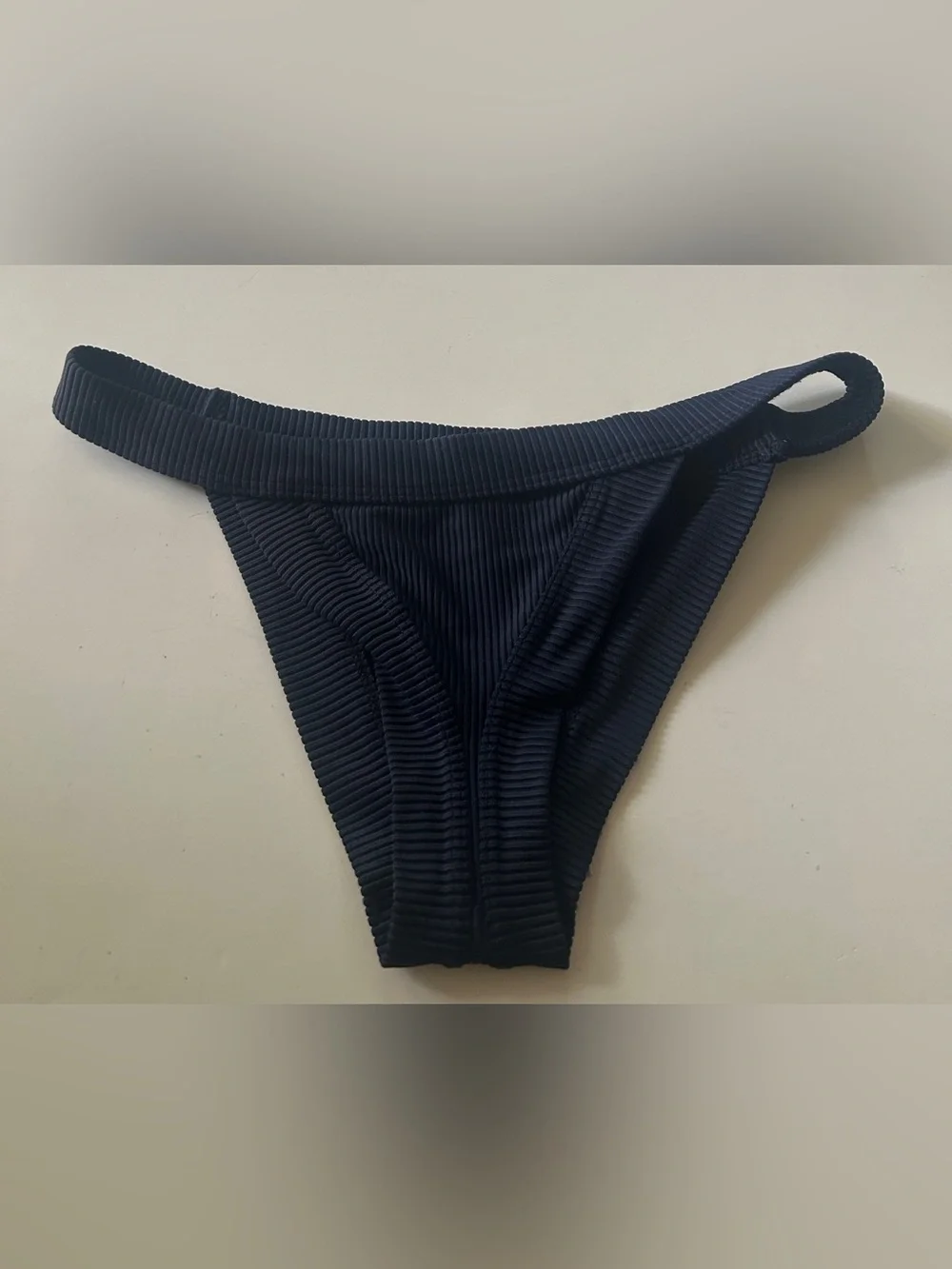 Frankies Bikinis Ribbed Bikini Bottoms Medium